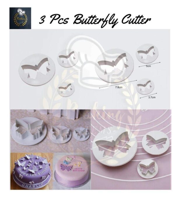 3 Pcs Butterfly Cutter
