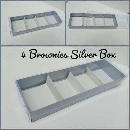 4 Brownies Silver Box