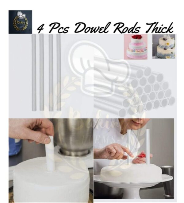4 Pcs Dowel Rods Thick