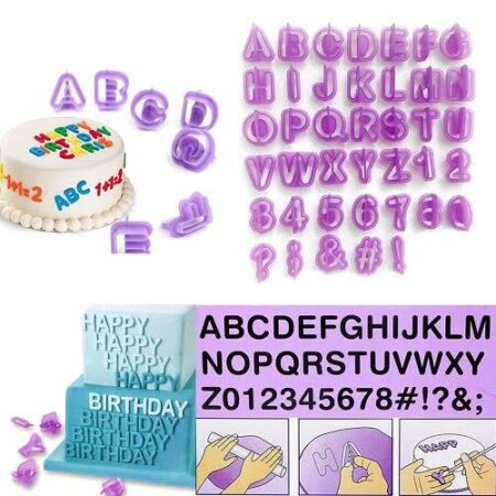 40 Pcs Alphabet & Number Cutter
