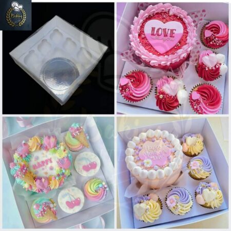 5 Cupcakes+Bento Box