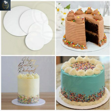 5 Inch Round Base White