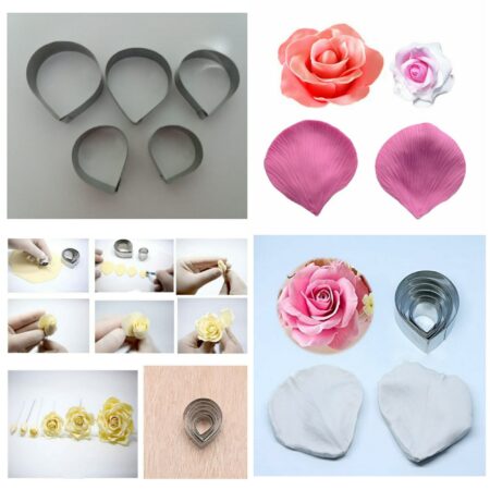 5 Pcs Rose Petal Cutter