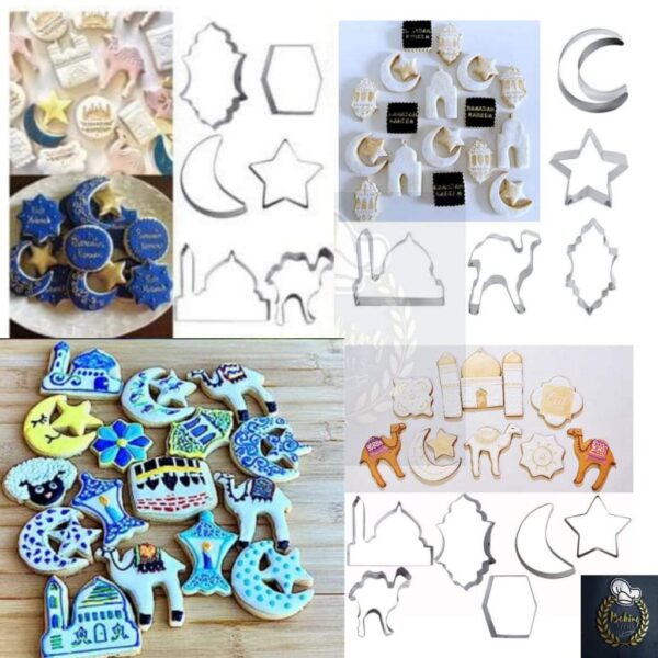 6 Pcs Eid Theme Cutter