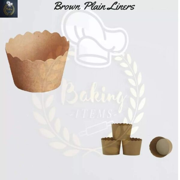 Brown Plain Liners Pack Of 10 Pcs