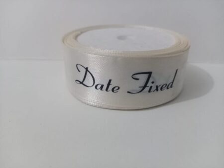 Date Fixed Off White Ribbon