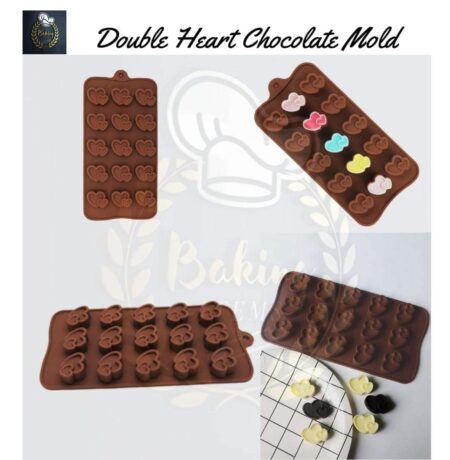 Double Heart Chocolate Mold
