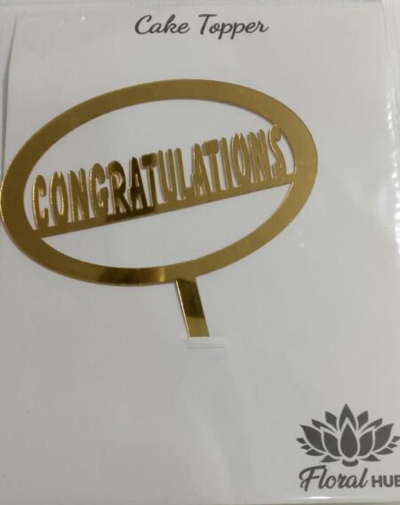 Congratulations Acrylic Topper