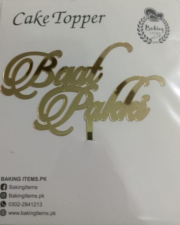 Baat Pakki Acrylic Topper