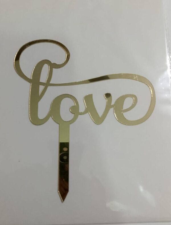 Love Acrylic Topper