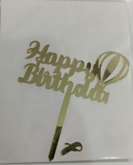 Happy Birthday Acrylic Topper