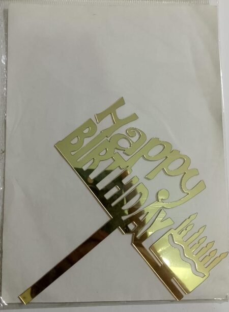 Happy Birthday Acrylic Topper