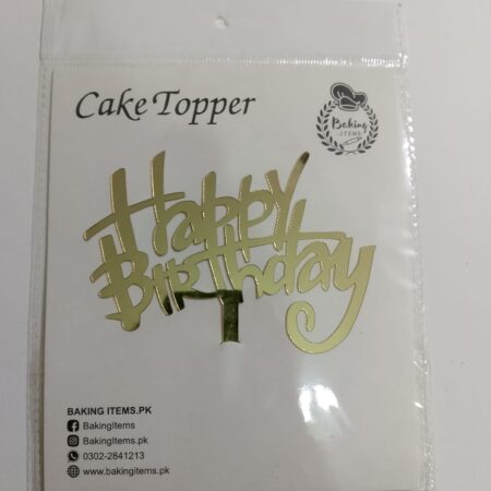 Happy Birthday Acrylic Topper