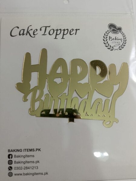 Happy Birthday Acrylic Topper