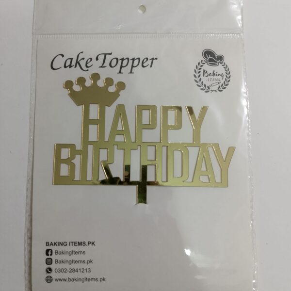 Happy Birthday Acrylic Topper