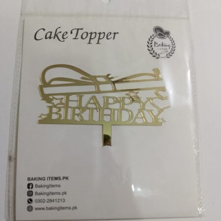 Happy Birthday Acrylic Topper