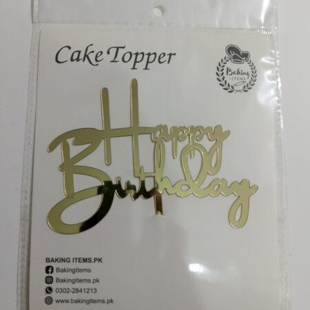 Happy Birthday Acrylic Topper