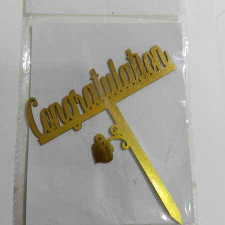 Congratulation Wooden Topper