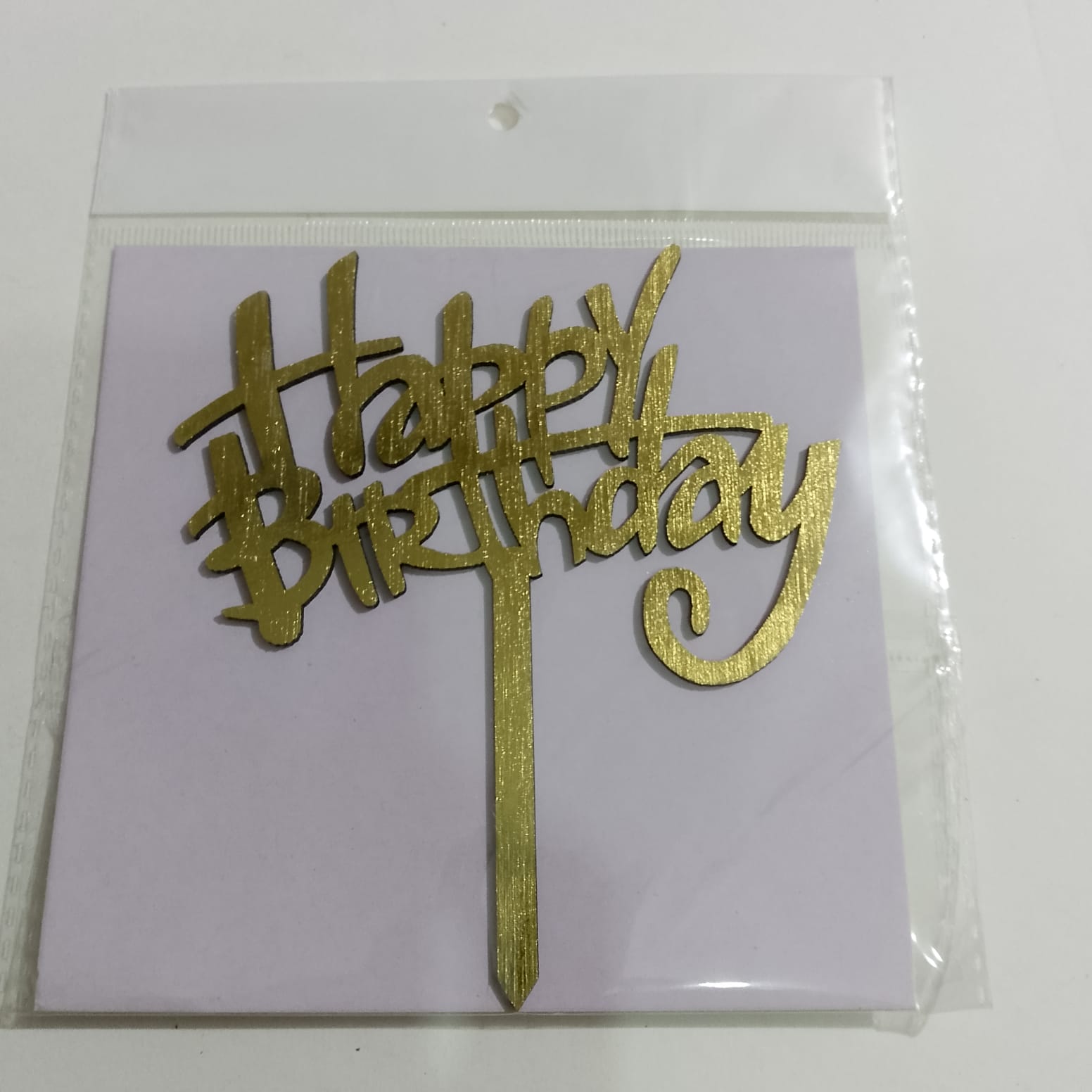 Happy Birthday Wooden Topper