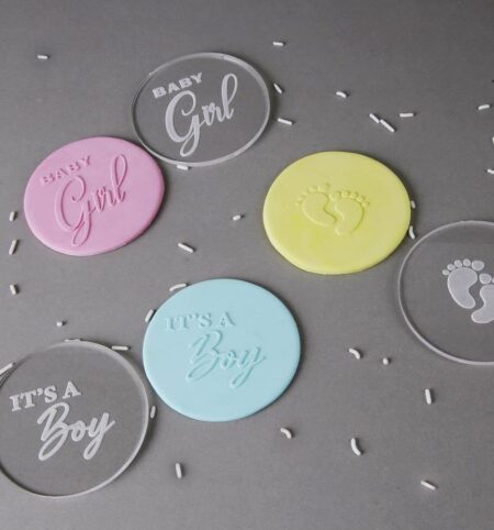 Baby Theme Fondant Embosser Set Of 3 Pcs