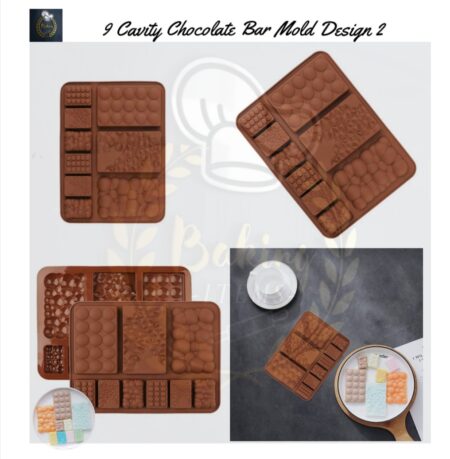9 Cavity Chocolate Bar Mold Design 2
