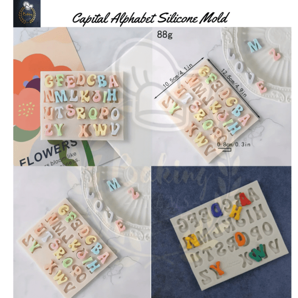 Capital Alphabet Silicone Mold