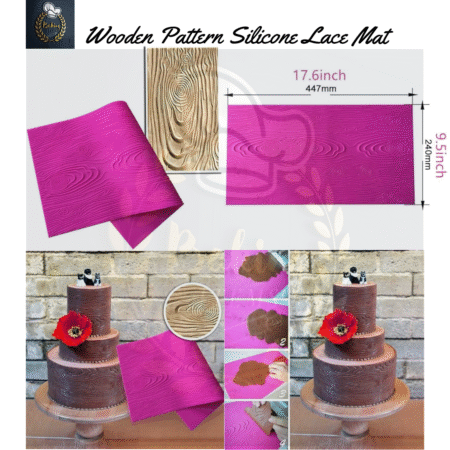 Wooden Pattern Silicone Lace Mat