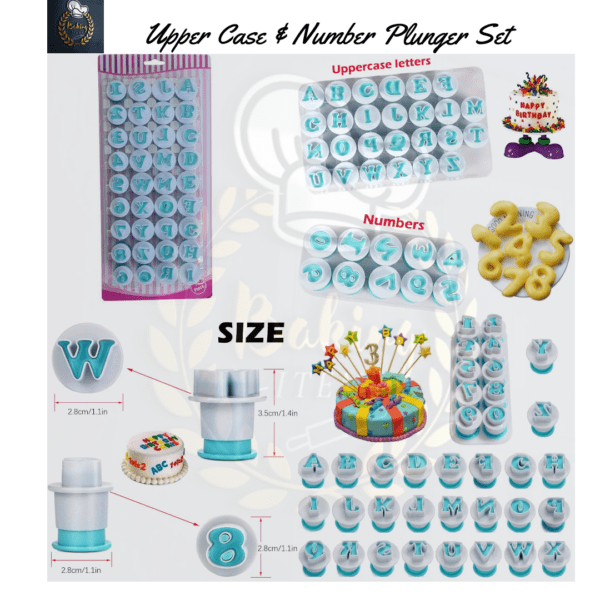 Upper Case & Number Plunger Set