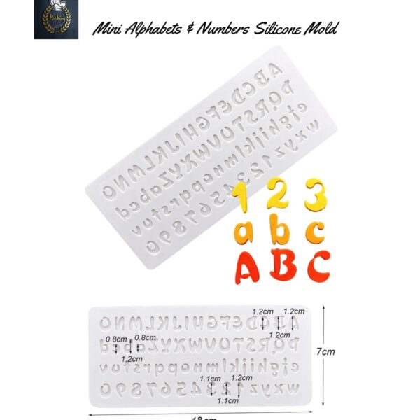 Mini Alphabet & Number Silicone Mold