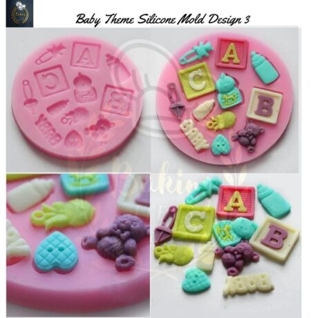 Baby Theme Silicone Mold Design 3