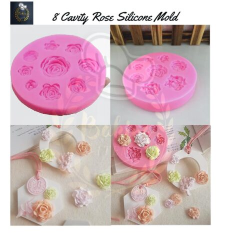 8 Cavity Rose Mold