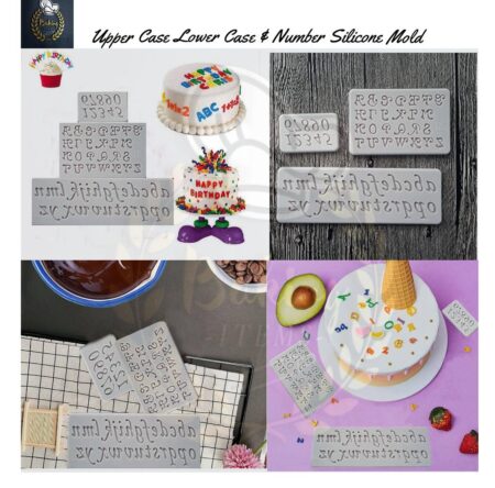 Upper Case Lower Case & Number Silicone Mold