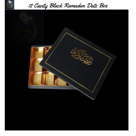 12 Cavity Black Ramadan Date Box