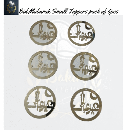 Eid Mubarak Acrylic Tags Pack Of 5 Pcs