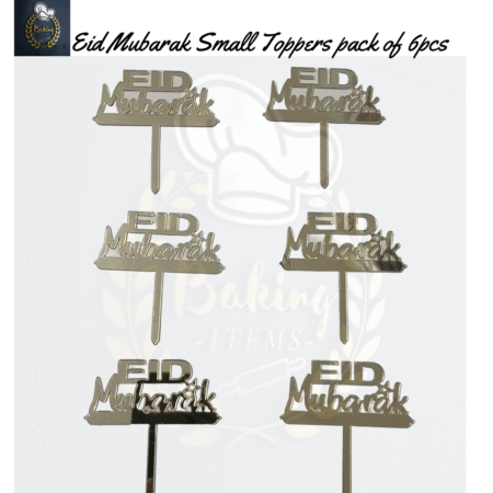 Eid Mubarak Acrylic Tags Pack Of 6 Pcs
