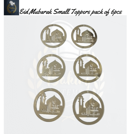 Eid Mubarak Acrylic Tags Pack Of 5 Pcs