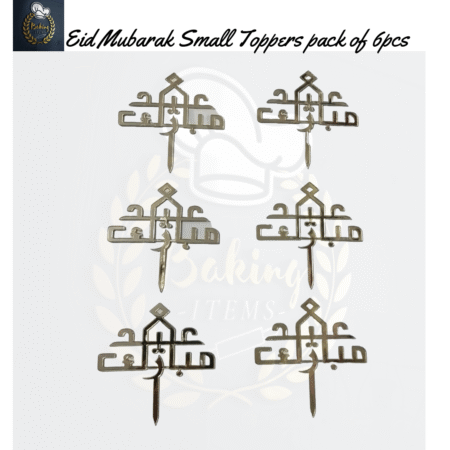 Eid Mubarak Acrylic Tags Pack Of 6 Pcs