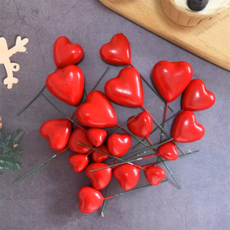 Red Heart Faux Pack Of 20 Pcs