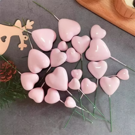 Pink Heart Faux Pack Of 20 Pcs