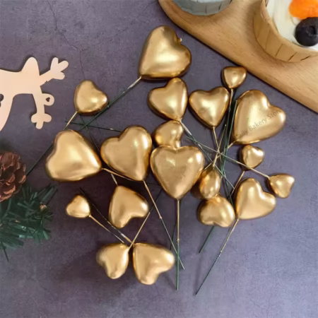 Golden Heart Faux Pack Of 20 Pcs