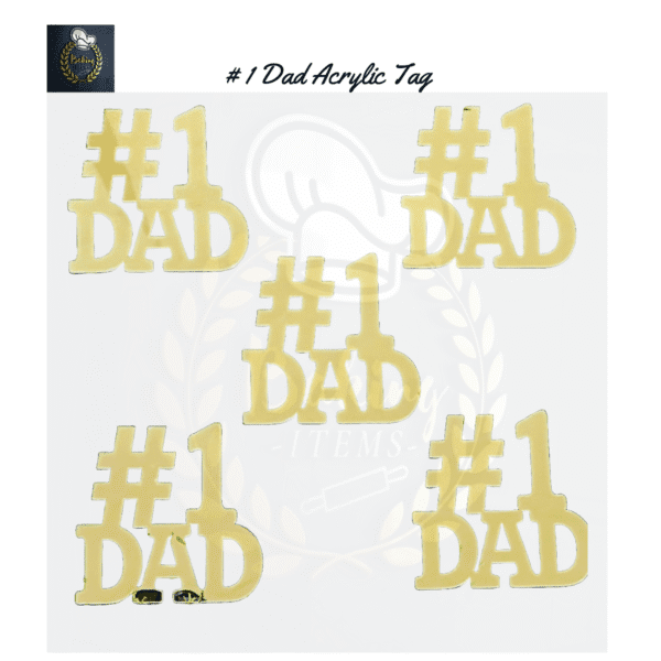 # 1 Dad Acrylic Tags