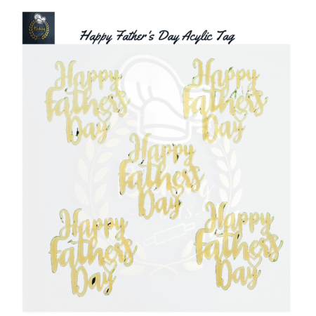 Happy Father's Day Acrylic Tags Pack Of 5 Pcs