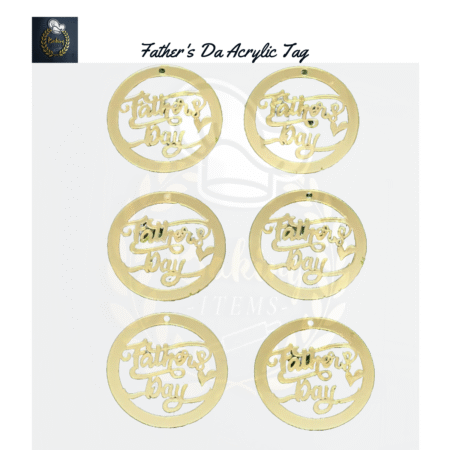 Father's Day Acrylic Tags Pack Of 6 Pcs