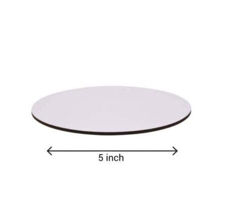 5 Inch Round White base