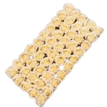 Off-White Artificial Soap Flower  (1 Piece)