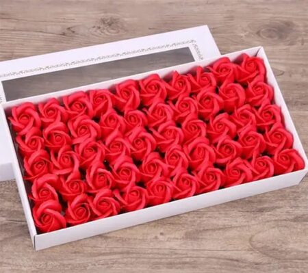 Red Artificial Soap Flower  (1 Piece)