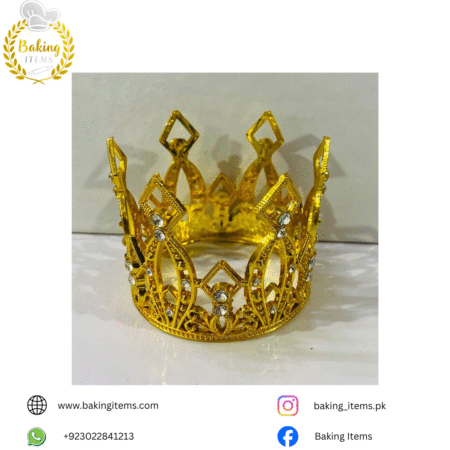 Golden Crown – Premium Cake Topper