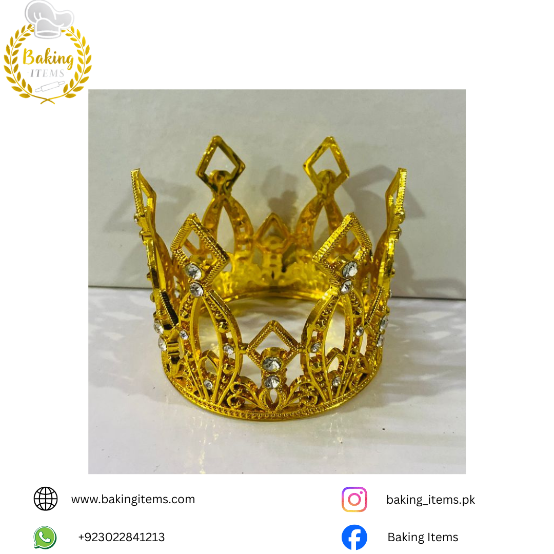 Golden Crown – Premium Cake Topper