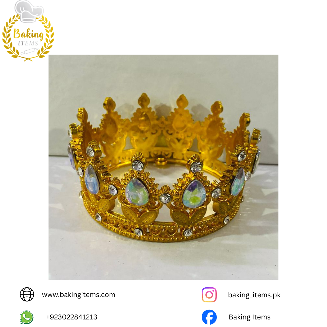 Golden Crown – Premium Cake Topper