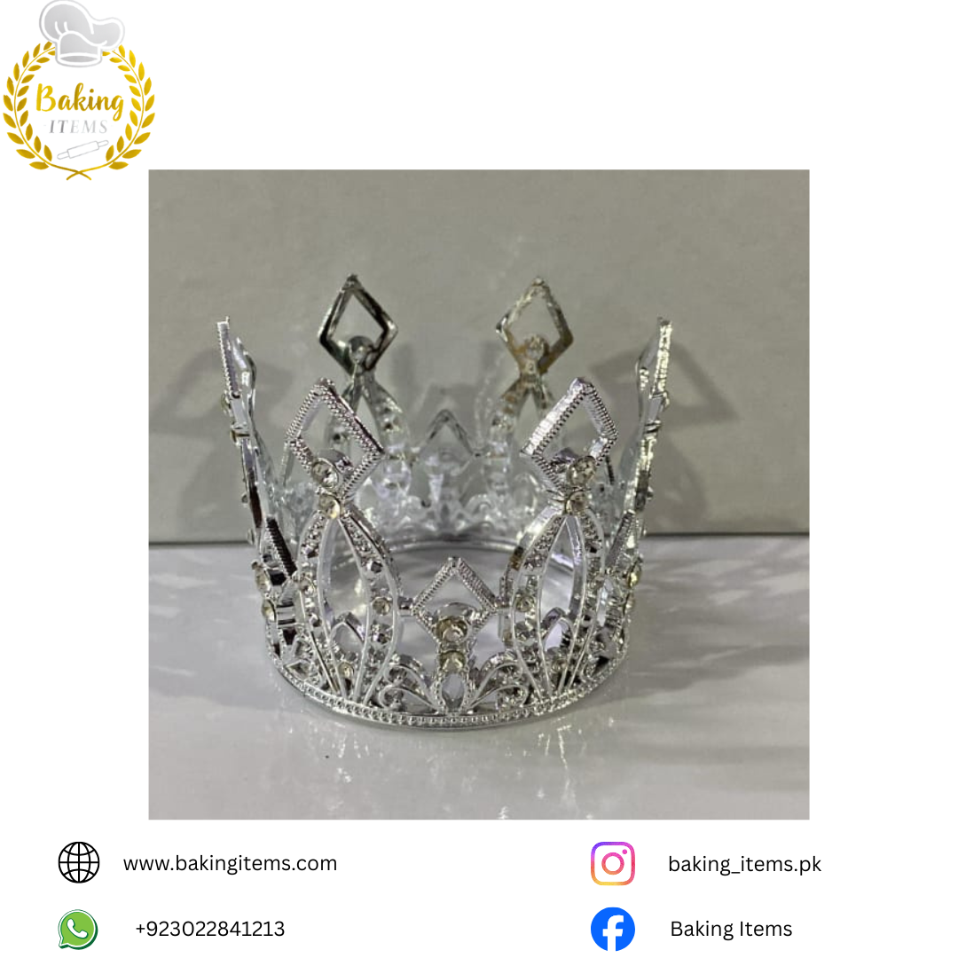 Silver Crown – Royal Cake Topper